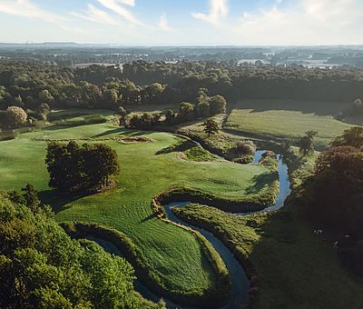 Ein Blick auf die Emsaue in Telgte